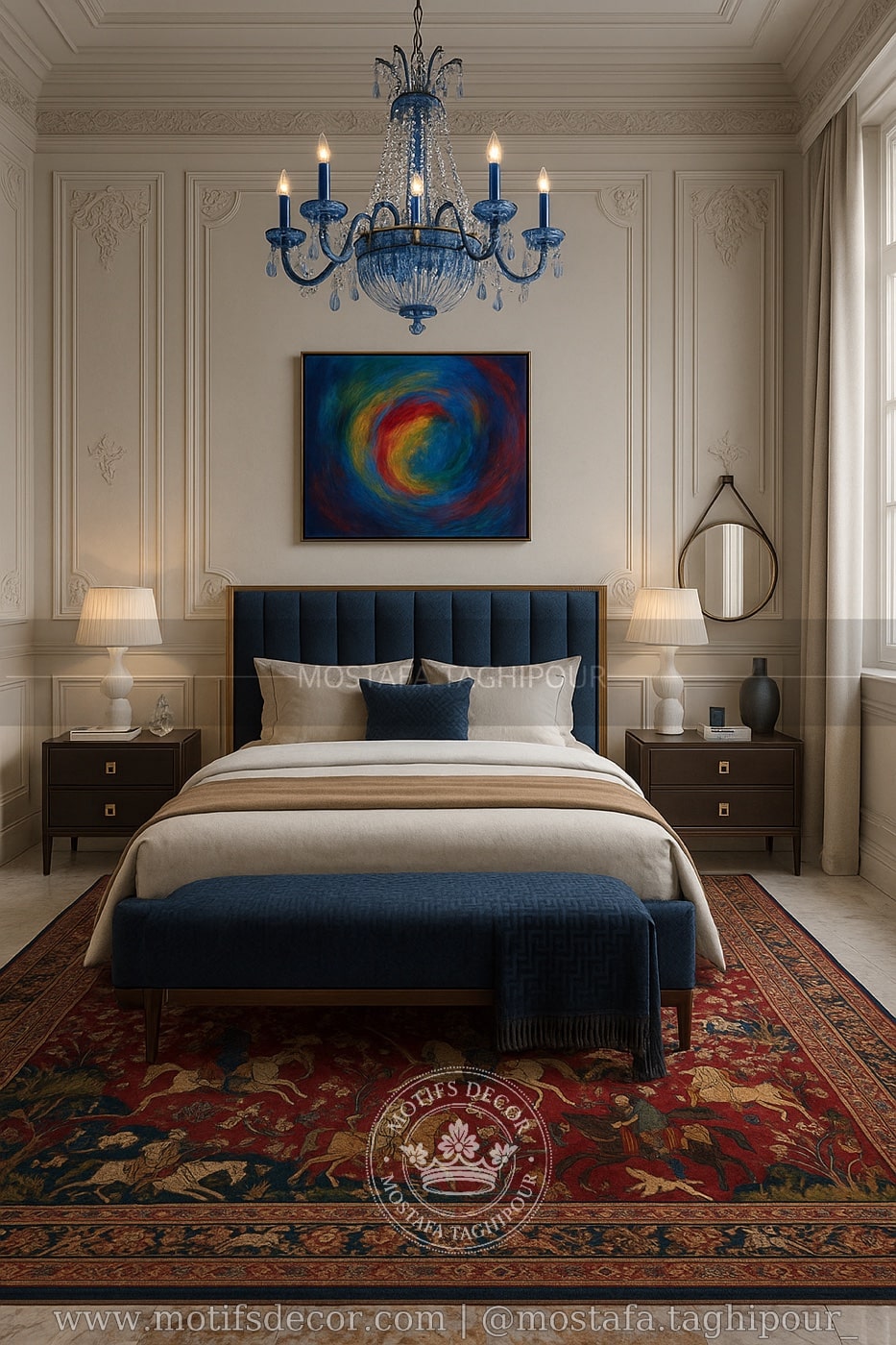 گچبری اتاق تقی پور motifs decor