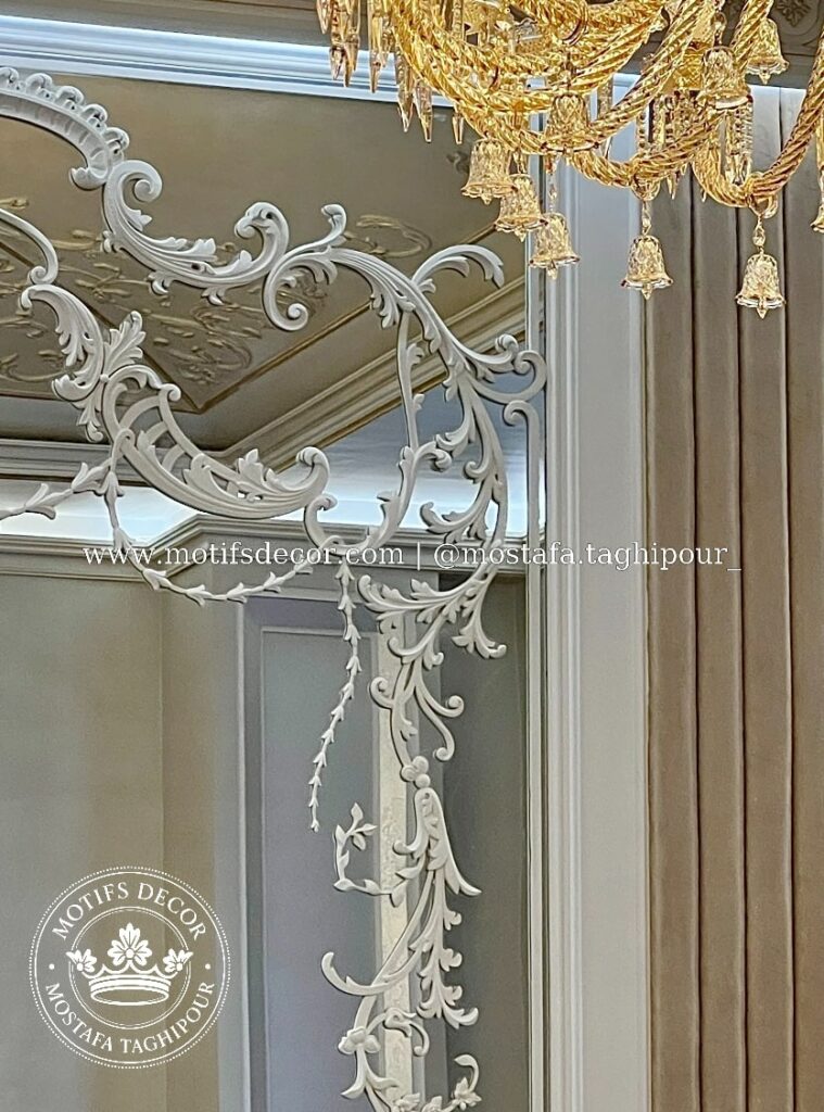 گچبری در منطقه یک تهران (شمیرانات) – طراحی لوکس سقف و دیوار توسط Motifs Decor
