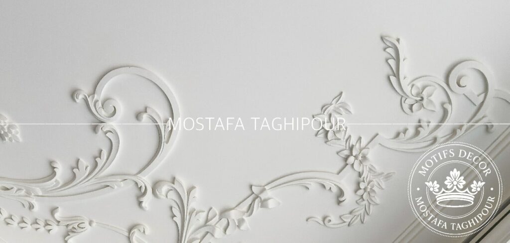 اجرای گچبری کلاسیک فرانسوی