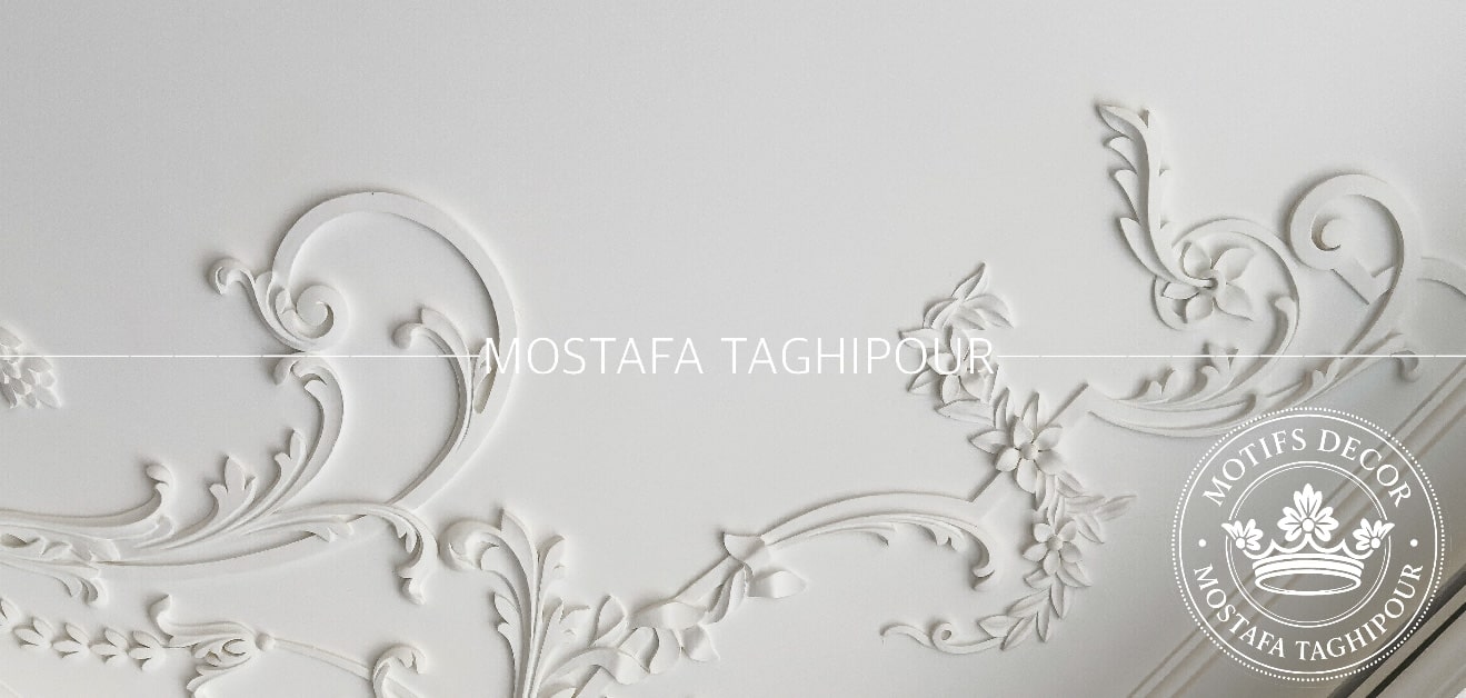اجرای گچبری کلاسیک فرانسوی